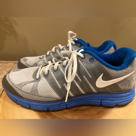 Nike Other - Nike Lunar Elite 2 Grey & Blue/white‎ 429784-10 MENS 10.5